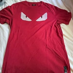 Men’s red Fendi shirt